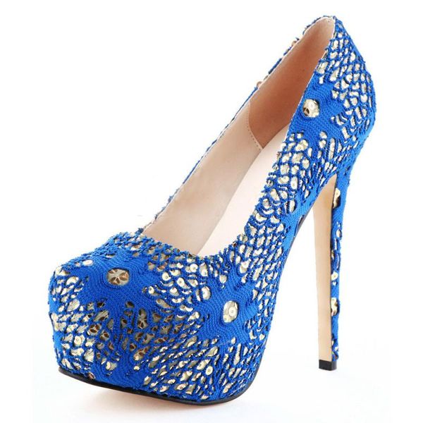 

minan ser beautiful fashion blue knitted cloth 16 cm high-heeled shoes. size :35-43 dress shoes, Black