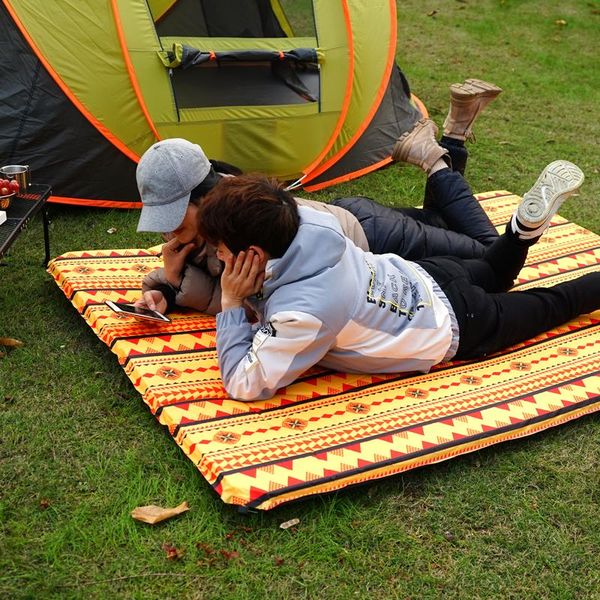 

outdoor pads inflatable air mattresses single moisture pad sleeping self inflating camping mattress cama inflable mat ef50cq