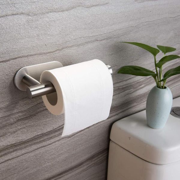 

toilet paper holders household roll holder self adhesive for bathroom stick on wall stainless steel racks