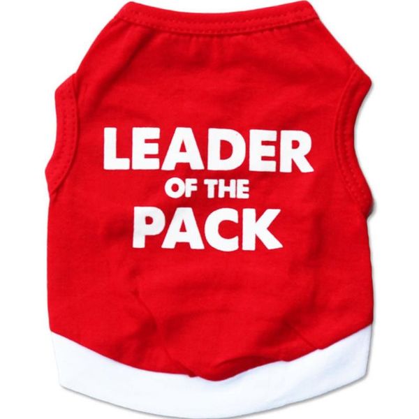 

dog apparel fashion pet clothes cotton red seal letter vest