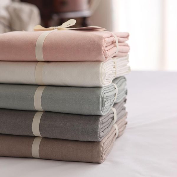 

sheets & sets pure cotton washed bed linen fitted sheet customization mattress protector pad cover twin size 25cm deep pocket