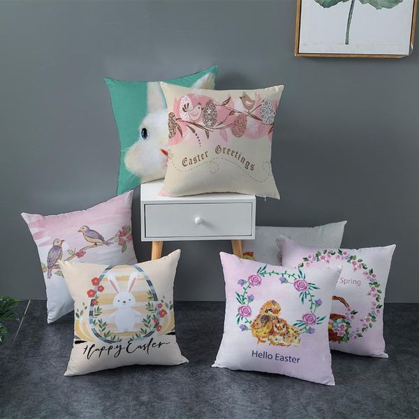 

cushion/decorative pillow easter decoration home cartoon egg pillowcase happy party sofa supplies accessories ornament cushion cover