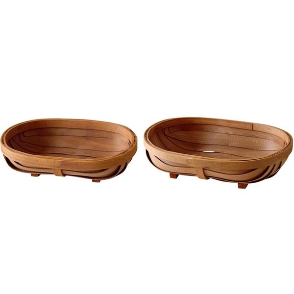 

storage baskets hand-woven basket wood chip woven box pography props