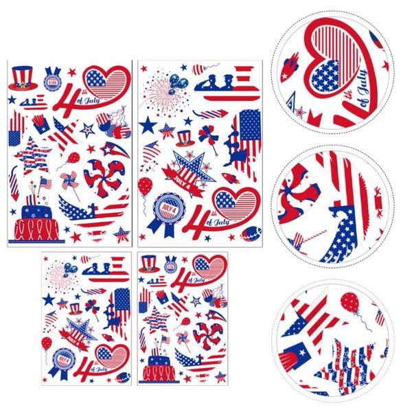 

sheets self adhesive independence day 4th of july wall stickers window clings