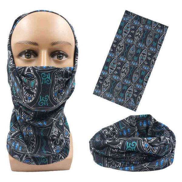 3D Magic Tubular Gesichtsmaske Motorrad/Fahrrad Halsmanschette Atmungsaktiver Schal Nahtloses Bandana Stirnband für Männer Drop Shipping Y1229