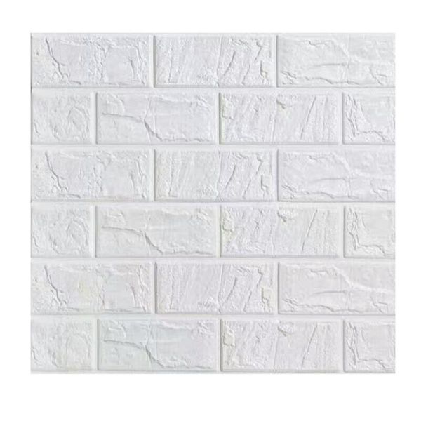 

wallpapers peel and stick 3d brick wall sticker pe diy wallpaper self adhesive panels 60x30cm (white)