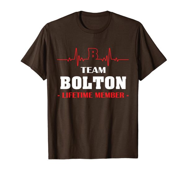 

team bolton lifetime member family youth kid shirt hearbeat, White;black