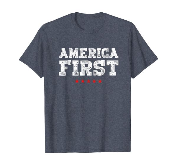

america first pro-trump t-shirt men women, White;black