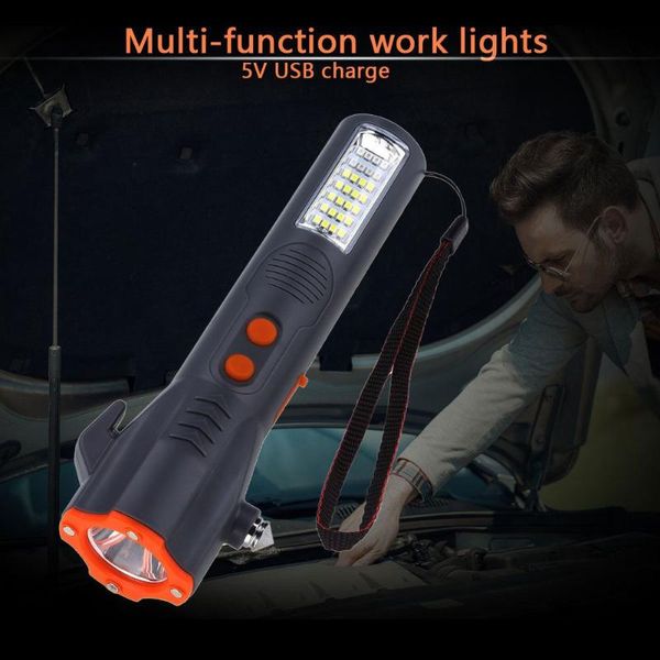 

led emergency hammer belt cutter work safety light for camping flashes