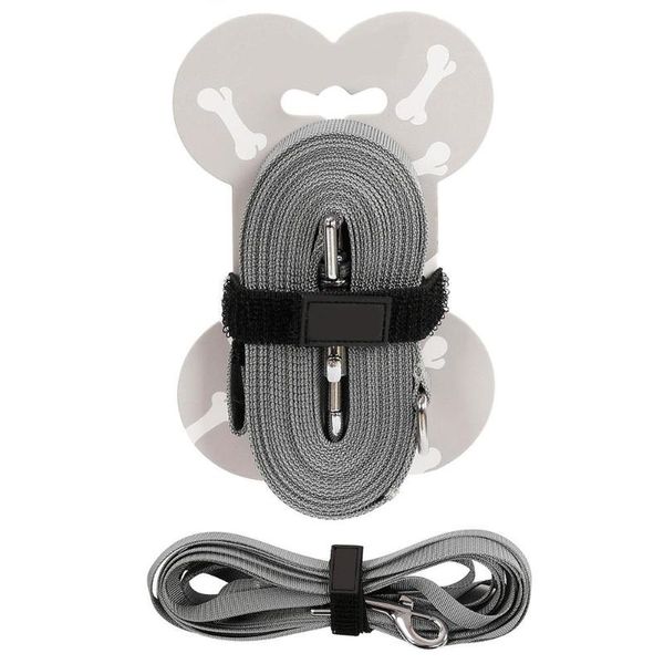 

dog collars & leashes pet lead leash for dogs cats nylon walk selected size 15/30ft outdoor security training harness