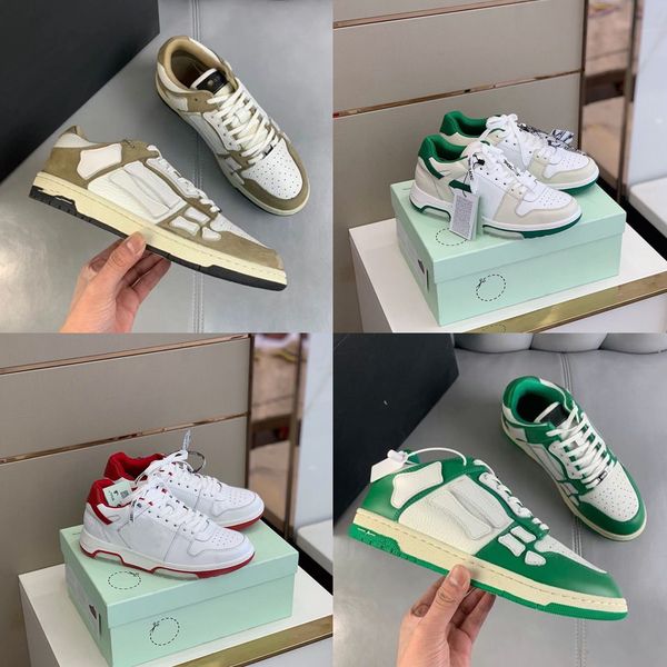 

2021 men's designer casual shoes off l white leather retro sneakers ow 80s running ladies shoe 35-45, Black