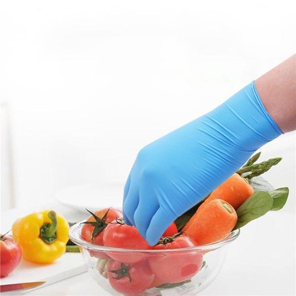 

nitrile disposable gloves household waterproof powder latex home kitchen laboratory cleaning