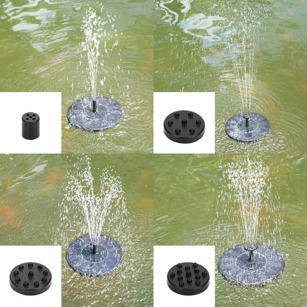 

solar fountain powered pump water garden pool panel floating decorations