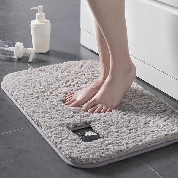 

modern non-slip bath mats super absorbent shower bathroom enter door carpets soft toilet floor washable rug kitchen home decor