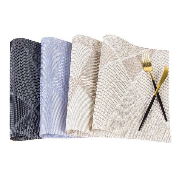 

mats & pads textilene table napkins placemat 70% pvc 30% pet for dining room waterproof kitchen restaurant el