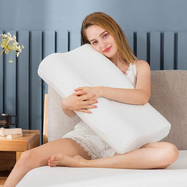 

pillow slow rebound memory foams ventilated neck cervical care sleeping c44
