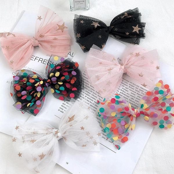 

hair accessories sweet lace bow clips for women girls bows clip handmade hairpins boutique barrettes headwear kids, Slivery;white