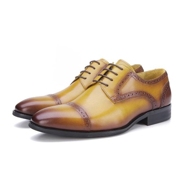 

dress shoes fashion black / brown oxfords office genuine leather mens social