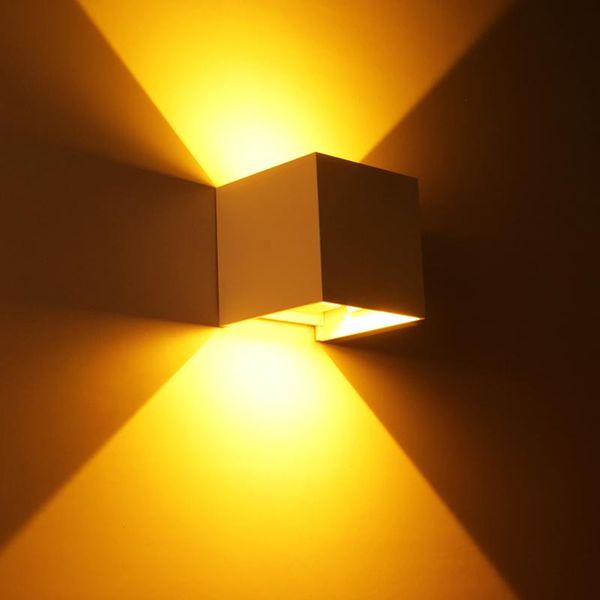 

outdoor wall lamps 6w led waterproof lamp ip65 adjustable courtyard corridor balcony aisle lights cube box