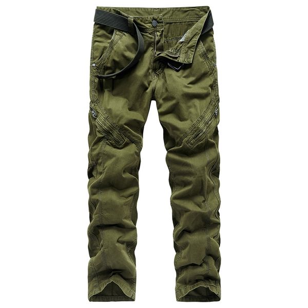 

2020 new overalls cotton straight tube trendy casual large outdoor men's pants, Black