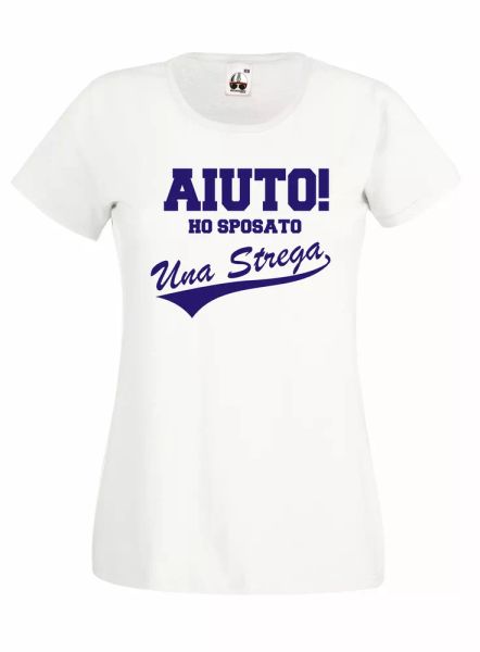 

t-shirt shirt j651 aid i married a witch goodbye stag party, White;black