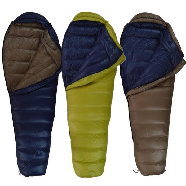 

sleeping bags winter down mummy 400g 600g 800g 1000g duck keep warm ultralight outdoor camping trip climbing euipment
