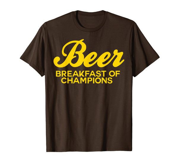 

beer breakfast of champions vintage inspired funny t-shirt, White;black