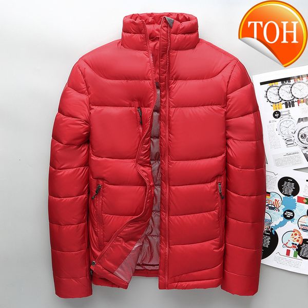 

2018 white duck thick down jacket men coat snow parkas male warm brand clothing winter outerwear, Black