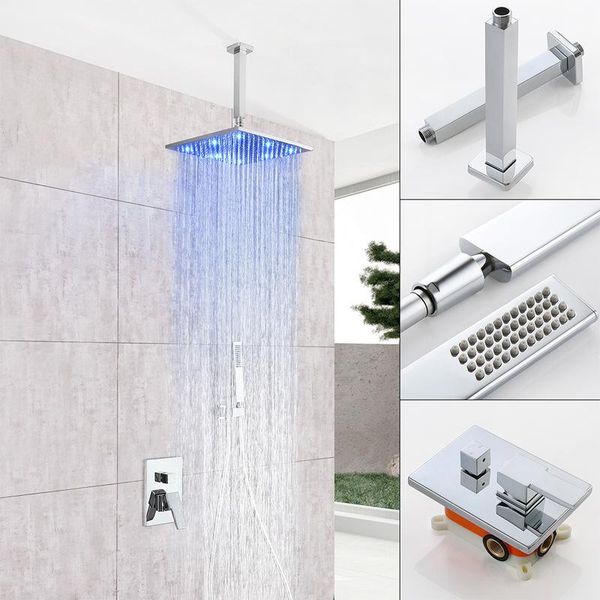 

like print led spraying 2 m pvc shower pipe embedded box full copper with two function suits bathroom sets