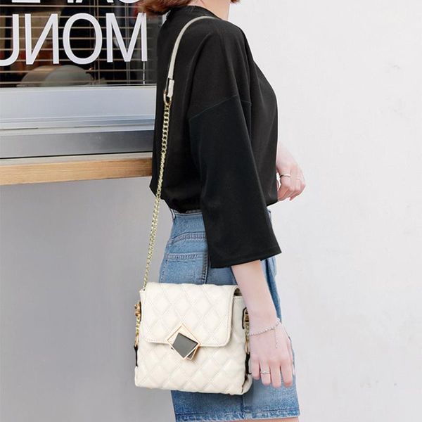 

evening bags casual chain crossbody for women fashion simple shoulder bag ladies designer handbags pu leather messenger
