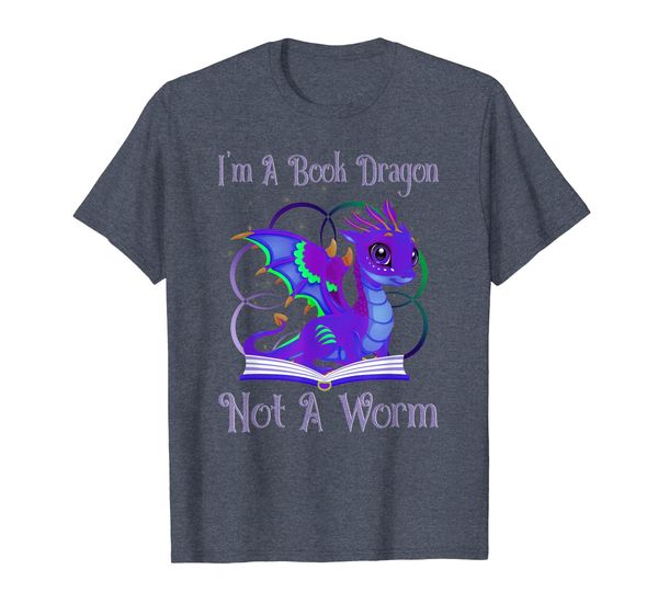 

I'm A Book Dragon Not A Worm T-Shirt Gift for Reading Lovers T-Shirt, Mainly pictures