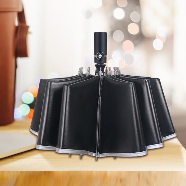 

umbrellas upper-receiving parasol anti-bone umbrella fully automatic sun black glue sunscreen anti-ultraviolet reflective folding