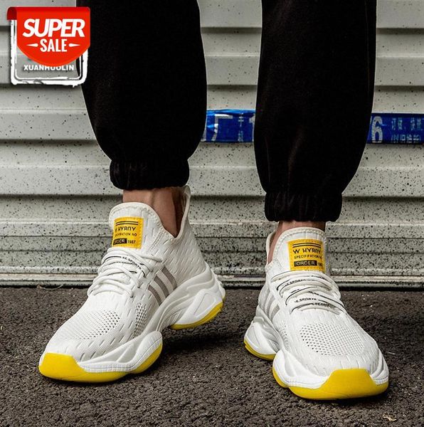 

mesh sneakers men's korean version of breathable flying shoes casual large size #rc5g