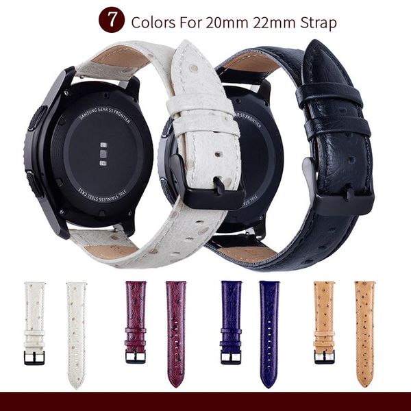 

watch bands genuine leather strap for garminactive/garminmove 3 4 4s band bracelet garmin venu 245 20mm 22mm belt wristbands, Black;brown