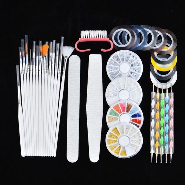 

nail art kits beauty set brushstrip diamond jewelry metallic yarn diy suit acrylic
