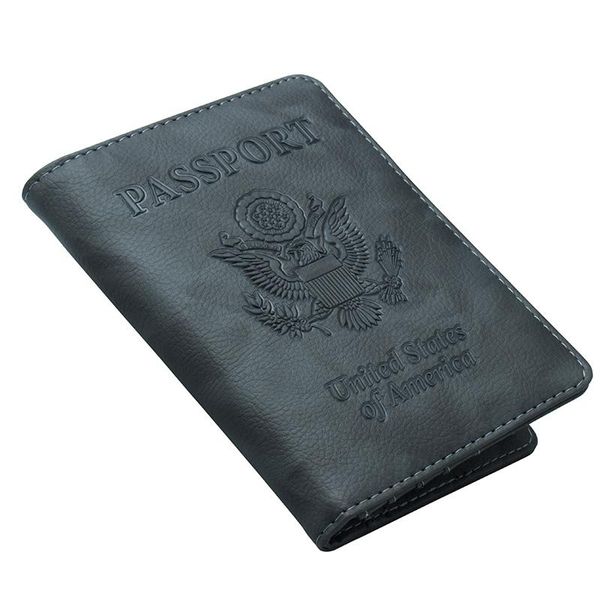 

card holders swdvogan usa passport cover women men id holder travel covers for case us america, Brown;gray
