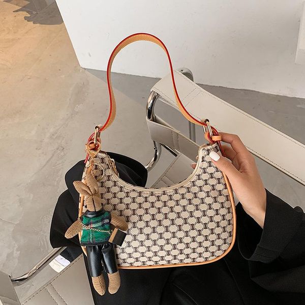 

fashion underarm totes shoulder crossbody bags for women 2021 luxury design purses handbags ladies messenger with pendant