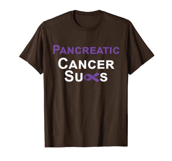 

cancer sucks t-shirt pancreatic cancer awareness shirt, White;black