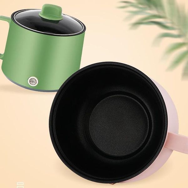 

pans multifunctional electric cooker pot rice mini cooking machine double laye non-stick pan