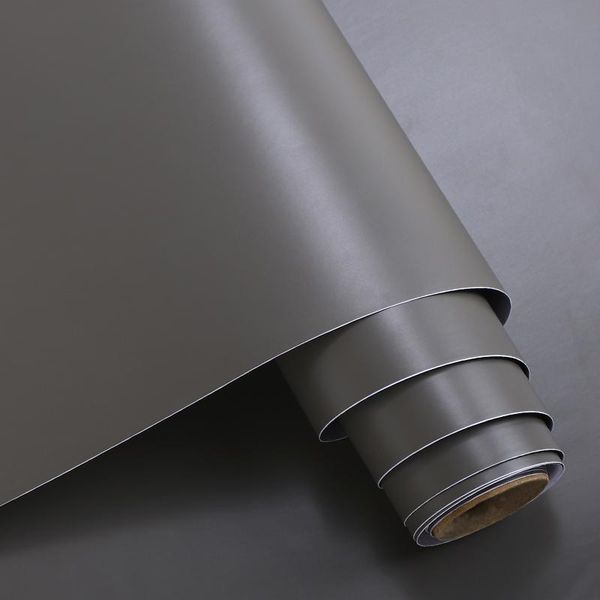 

wallpapers thickened wallpaper matte gray sticker skin-feeling film instant stickers deskkitchen oil-proof non-stick oil