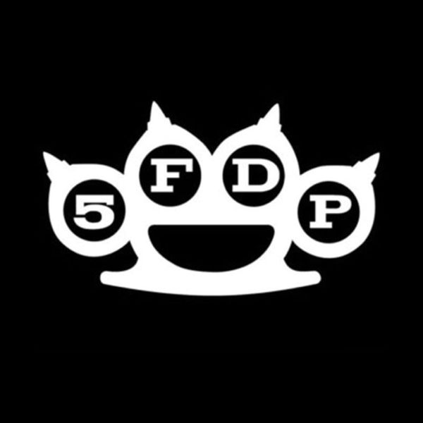 

10.8x6.3cm five finger death personality vinyl decal sticker car accessories