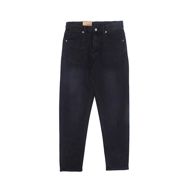 

men's jeans f210712 men's black autumn winter thicken soft comfortable casual loose zipper straight trend street youth denim pants, Blue