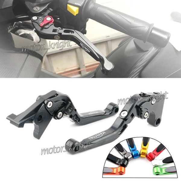 

motorcycle brakes for bonneville t120 tiger1050/sport 765 street triple s cnc adjustable folding extendable brake clutch levers