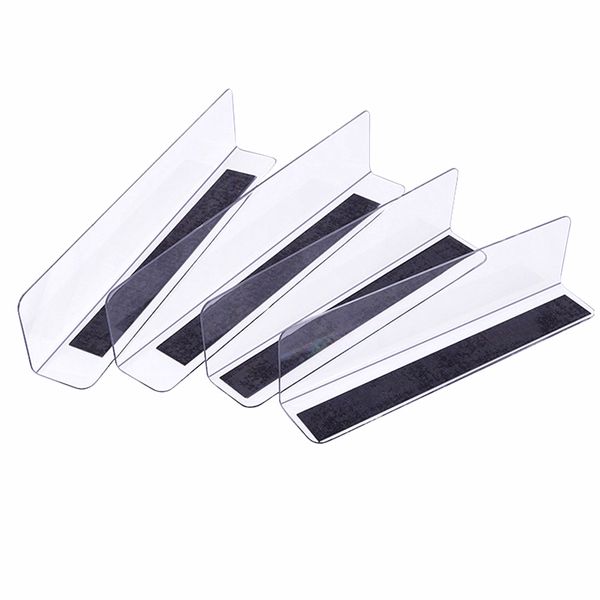 

retail supplies plastic pvc storage rack shelf dividers side splitter holder with magnetic on base thick 0.8mm clear in supermarket stores 2