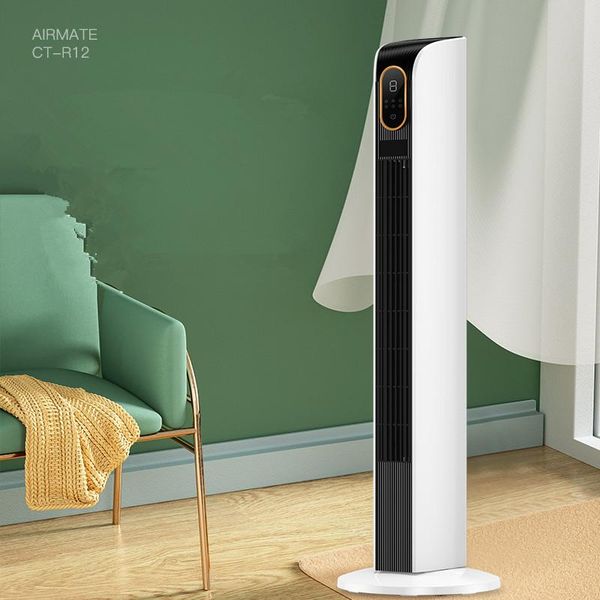 

net celebrity product 220v tower fan leafless smart floor electric light tone office bedroom energy-saving fans