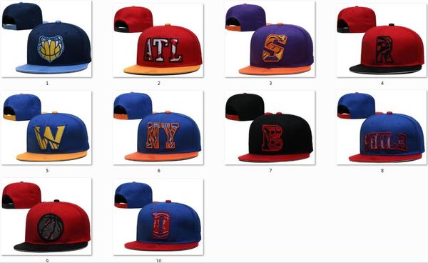 

snapback hats team basketball caps mix match order all hat sports snapbacks cap blue black red color, Black;white
