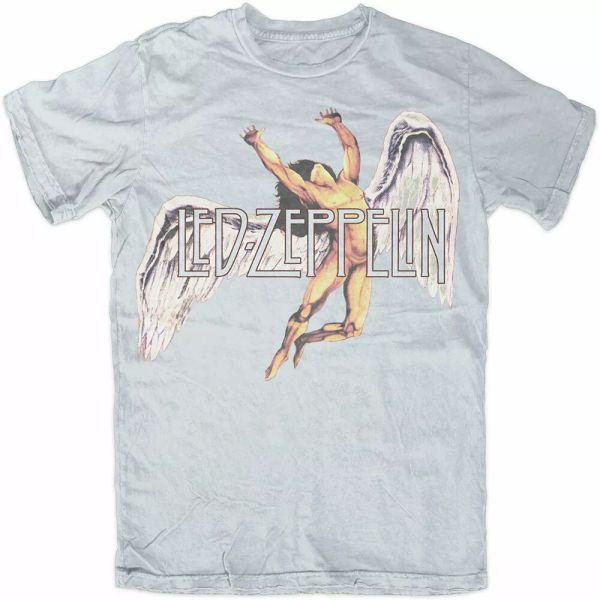 

led zeppelin icarus large licensed t-shirt man, White;black