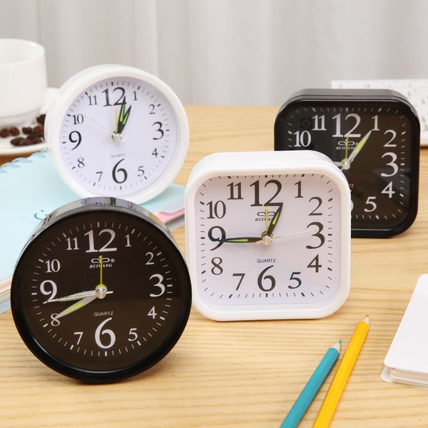 

fashion alarm black and white bedside personality simple room bedroom small dk clock