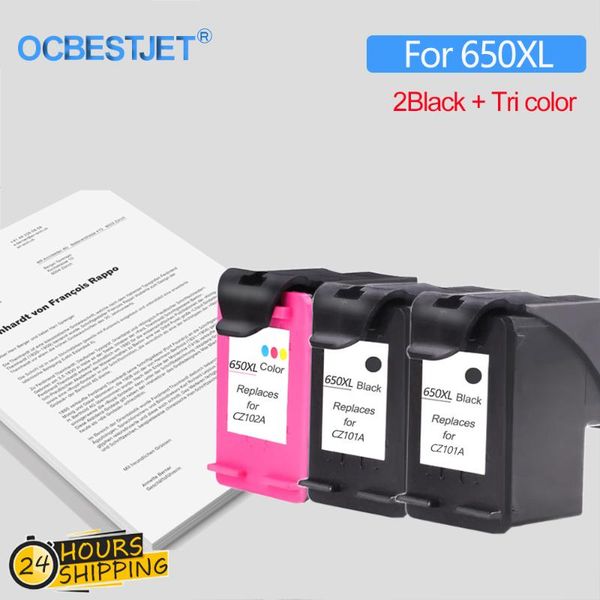 

ink cartridges replacement cartridge for 650 650xl deskjet 1015 1515 2515 2545 2645 3515 4645 printer