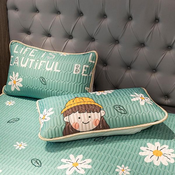 

pillow case cover a pair of latex tencel cute online celebrity ice silk summer skin